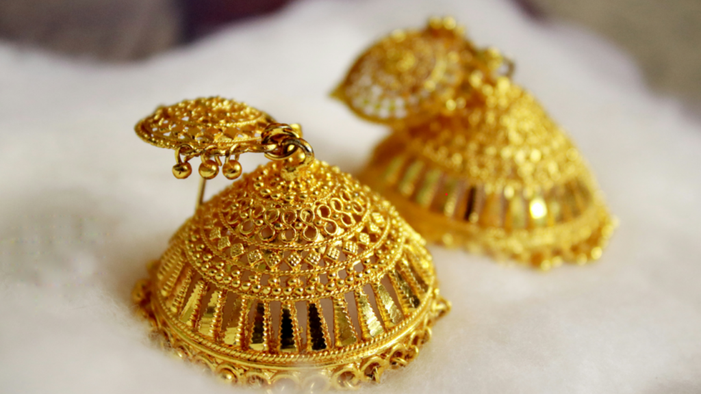 A Classic Touch of Luxury :Gold Earrings