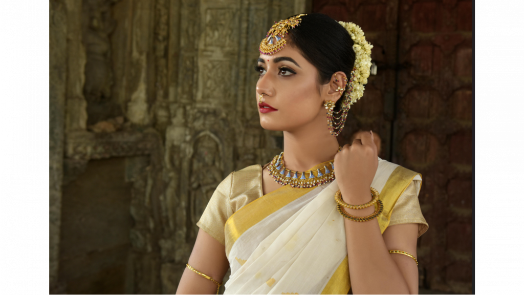 Kasavu Saree: Embracing Simplicity and Beauty with a Golden Glow